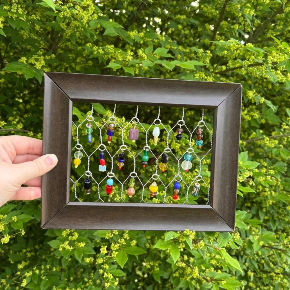 Chicken Wire Suncatcher